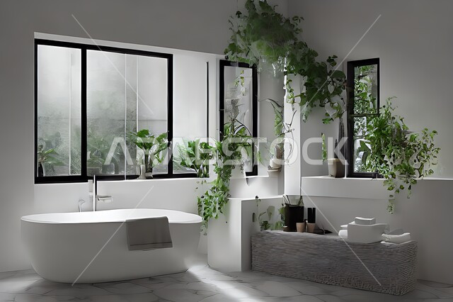 تصميم حمام في منزل عصري ، تصاميم وديكورات داخلية للحمامات ، شقق سكنية سياحية ، تصميم حمامات حديثة ، فنادق فاخرة ، تصميم معماري هندسي حديث .