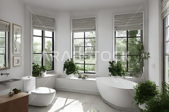 تصميم حمام في منزل عصري ، تصاميم وديكورات داخلية للحمامات ، شقق سكنية سياحية ، تصميم حمامات حديثة ، فنادق فاخرة ، تصميم معماري هندسي حديث .