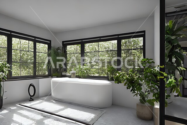 تصميم حمام في منزل عصري ، تصاميم وديكورات داخلية للحمامات ، شقق سكنية سياحية ، تصميم حمامات حديثة ، فنادق فاخرة ، تصميم معماري هندسي حديث .