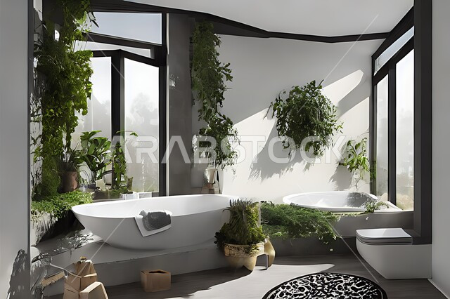 تصميم حمام في منزل عصري ، تصاميم وديكورات داخلية للحمامات ، شقق سكنية سياحية ، تصميم حمامات حديثة ، فنادق فاخرة ، تصميم معماري هندسي حديث .