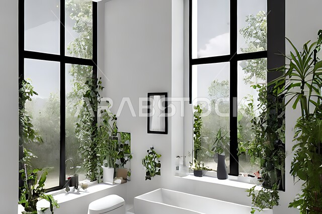 تصميم حمام في منزل عصري ، تصاميم وديكورات داخلية للحمامات ، شقق سكنية سياحية ، تصميم حمامات حديثة ، فنادق فاخرة ، تصميم معماري هندسي حديث .