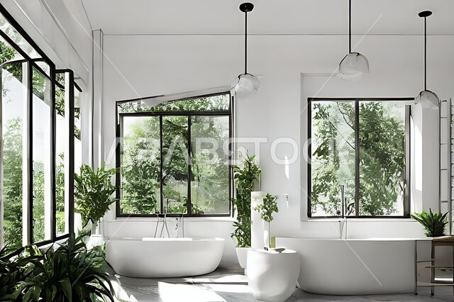 تصميم حمام في منزل عصري ، تصاميم وديكورات داخلية للحمامات ، شقق سكنية سياحية ، تصميم حمامات حديثة ، فنادق فاخرة ، تصميم معماري هندسي حديث .