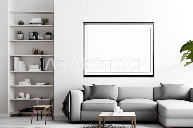 Living room with modern modern designs, living room, interior decorations, hanging paintings, antiques and accessories, upscale home furniture, modern designs, apartments and villas, interior decoration