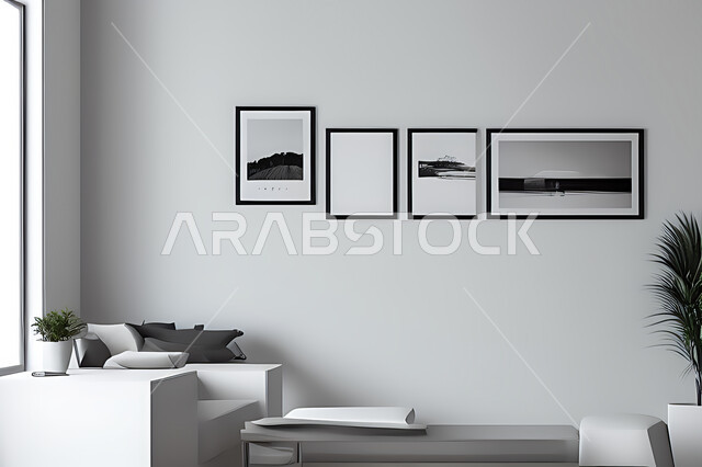 Living room with modern modern designs, living room, interior decorations, hanging paintings, antiques and accessories, upscale home furniture, modern designs, apartments and villas, interior decoration