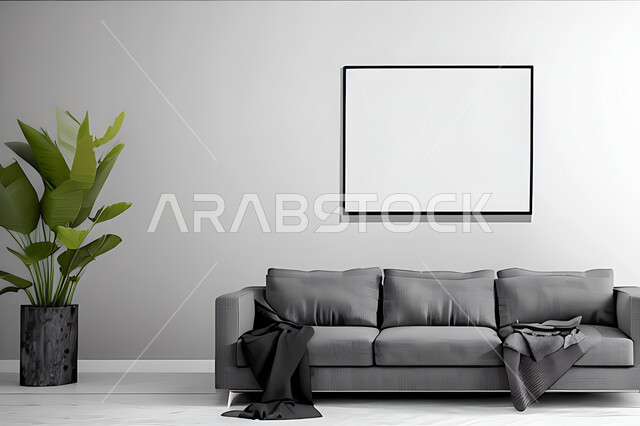 Living room with modern modern designs, living room, interior decorations, hanging paintings, antiques and accessories, upscale home furniture, modern designs, apartments and villas, interior decoration