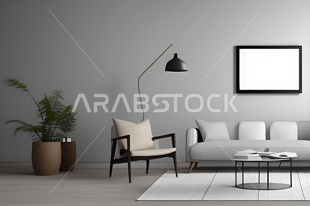 Living room with modern modern designs, living room, interior decorations, hanging paintings, antiques and accessories, upscale home furniture, modern designs, apartments and villas, interior decoration