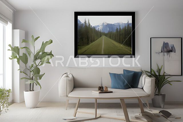 غرفة معيشه بتصاميم عصرية حديثه، غرفة جلوس, ديكورات داخليه، لوحات فنيه معلقه, تحف و إكسسوارات, أثاث منزلي راقي، تصاميم عصرية ، شقق وفلل سكنية ، ديكور داخلي