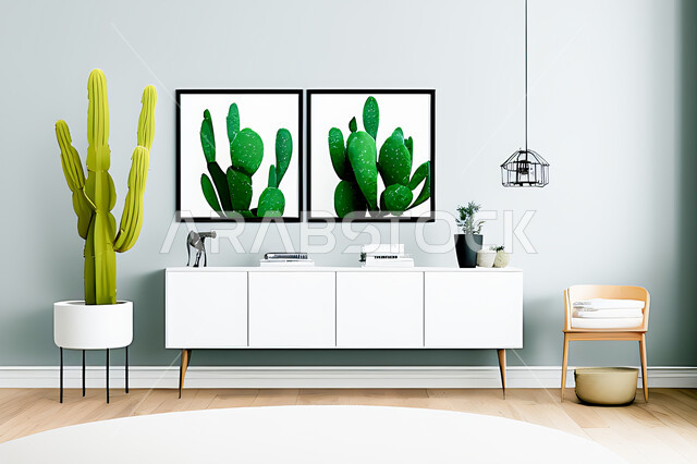 Room with modern modern designs, interior decorations, hanging paintings, antiques and accessories, upscale home furniture, modern designs, apartments and villas, interior decoration