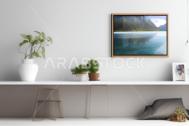 غرفة بتصاميم عصرية حديثه، ديكورات داخليه، لوحات فنيه معلقه, تحف و إكسسوارات, أثاث منزلي راقي، تصاميم عصرية ، شقق وفلل سكنية ، ديكور داخلي