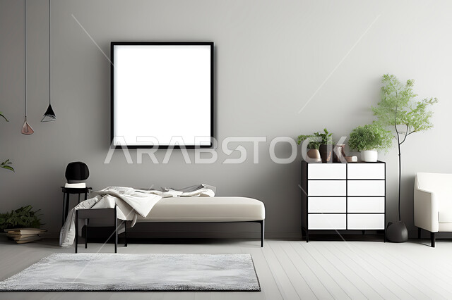 غرفة بتصاميم عصرية حديثه، ديكورات داخليه، لوحات فنيه معلقه, تحف و إكسسوارات, أثاث منزلي راقي، تصاميم عصرية ، شقق وفلل سكنية ، ديكور داخلي