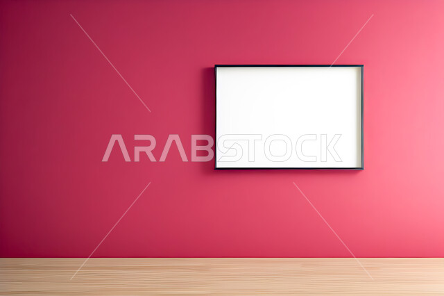 غرفة بتصاميم عصرية حديثه، ديكورات داخليه، لوحات بيضاء معلقه، تصاميم عصرية ، شقق وفلل سكنية ، ديكور داخلي