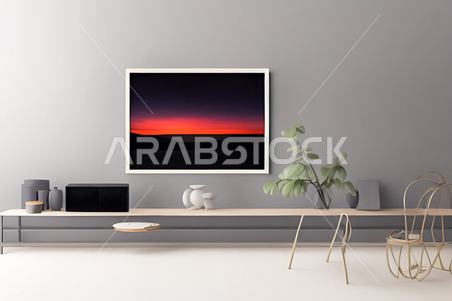 غرفة بتصاميم عصرية حديثه، ديكورات داخليه، لوحات فنيه معلقه, تحف و إكسسوارات, أثاث منزلي راقي، تصاميم عصرية ، شقق وفلل سكنية ، ديكور داخلي