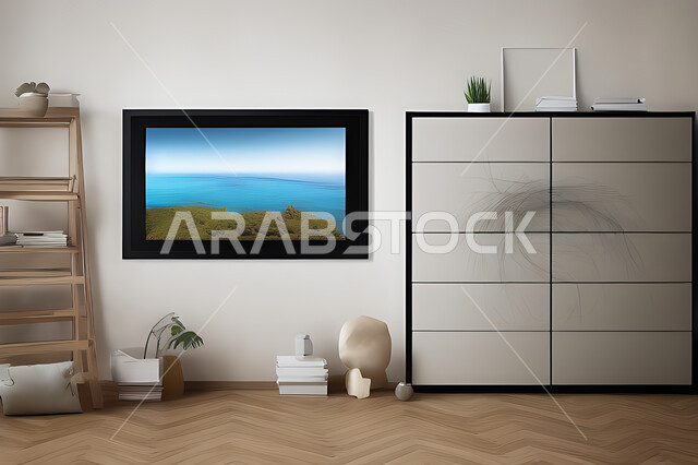 غرفة بتصاميم عصرية حديثه، ديكورات داخليه، لوحات فنيه معلقه, تحف و إكسسوارات, أثاث منزلي راقي، تصاميم عصرية ، شقق وفلل سكنية ، ديكور داخلي