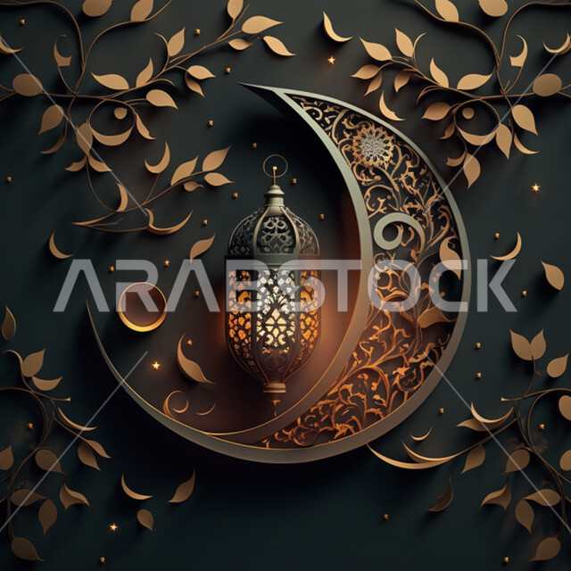 تصاميم اسلامية، هلال رمضان، فانوس رمضان، زينة رمضان، رمضان كريم، خلفية رمضانية