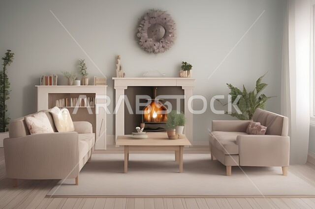 غرفة معيشة بتصاميم عصرية جذابة، ديكورات رائعة، أثاث منزلي راقي، تصاميم عصرية فاخرة، شقق سكنية راقية، شقق سكنية سياحية، ديكور داخلي