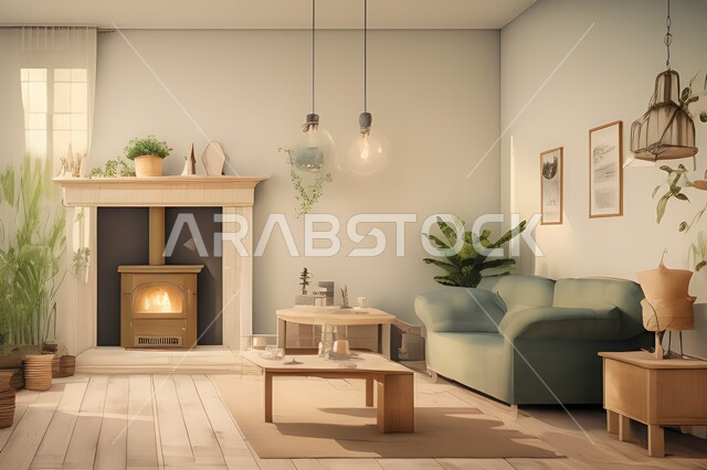 غرفة معيشة بتصاميم عصرية جذابة، ديكورات رائعة، أثاث منزلي راقي، تصاميم عصرية فاخرة، شقق سكنية راقية، شقق سكنية سياحية، ديكور داخلي