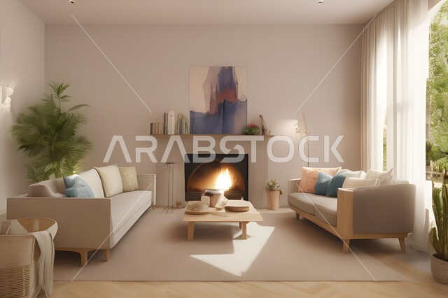 غرفة معيشة بتصاميم عصرية جذابة، ديكورات رائعة، أثاث منزلي راقي، تصاميم عصرية فاخرة، شقق سكنية راقية، شقق سكنية سياحية، ديكور داخلي