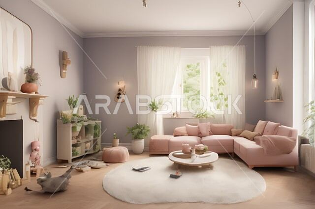 غرفة معيشة بتصاميم عصرية جذابة، ديكورات رائعة، أثاث منزلي راقي، تصاميم عصرية فاخرة، شقق سكنية راقية، شقق سكنية سياحية، ديكور داخلي