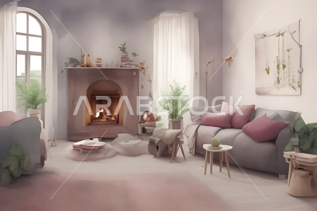 غرفة معيشة بتصاميم عصرية جذابة، ديكورات رائعة، أثاث منزلي راقي، تصاميم عصرية فاخرة، شقق سكنية راقية، شقق سكنية سياحية، ديكور داخلي