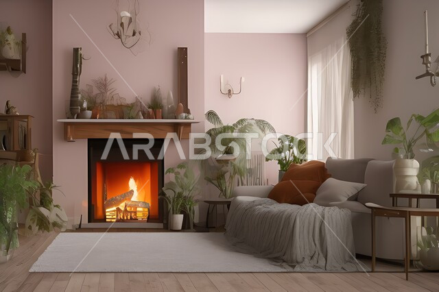 غرفة معيشة بتصاميم عصرية جذابة، ديكورات رائعة، أثاث منزلي راقي، تصاميم عصرية فاخرة، شقق سكنية راقية، شقق سكنية سياحية، ديكور داخلي