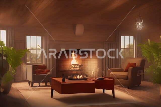 Living room with attractive modern designs, modern decorations, elegant home furniture, luxurious modern designs, elegant residential apartments, tourist apartments, interior decoration