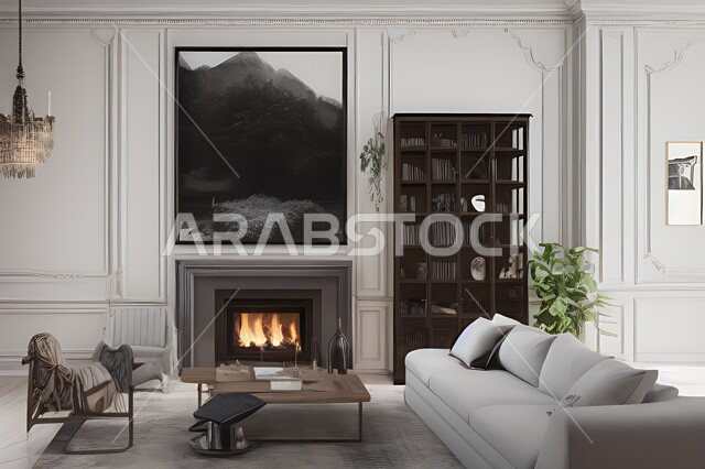 غرفة معيشة بتصاميم عصرية جذابة، ديكورات حديثة، أثاث منزلي راقي، تصاميم عصرية فاخرة، شقق سكنية راقية، شقق سكنية سياحية، ديكور داخلي