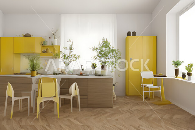 مطبخ بتصاميم عصرية فاخرة، تصاميم وديكورات داخلية، تصميم هندسي معماري حديث، شقق سكنية بتصاميم عصرية