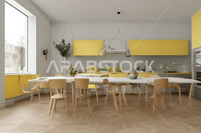 Kitchen with luxurious modern designs, interior designs and decorations, modern architectural design, apartments with modern designs