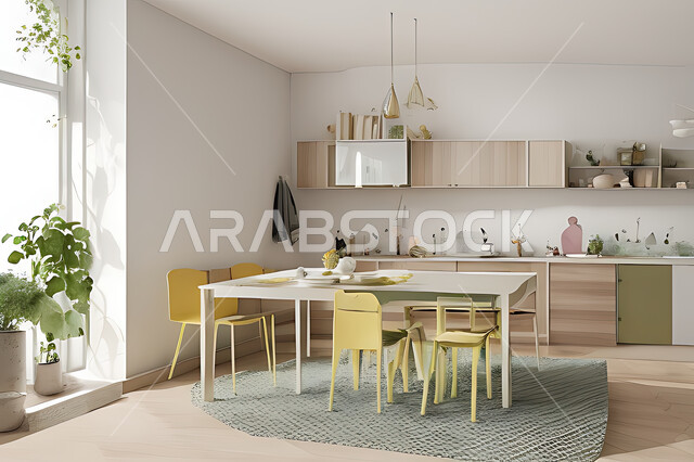 مطبخ بتصاميم عصرية فاخرة، تصاميم وديكورات داخلية، تصميم هندسي معماري حديث، شقق سكنية بتصاميم عصرية