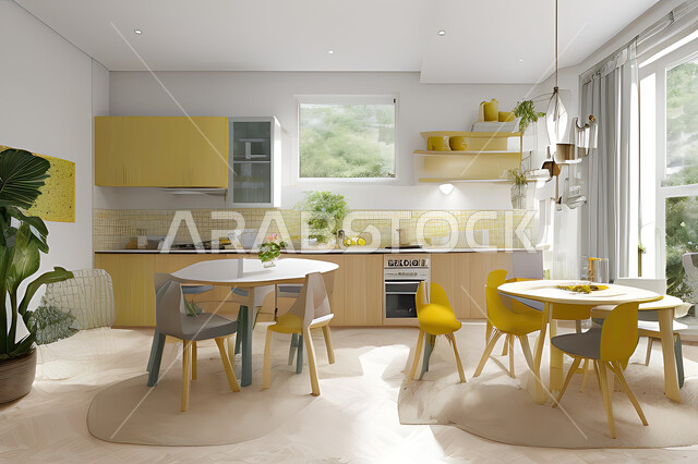 مطبخ بتصاميم عصرية فاخرة، تصاميم وديكورات داخلية، تصميم هندسي معماري حديث، شقق سكنية بتصاميم عصرية