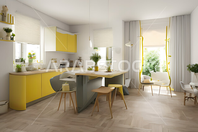 مطبخ بتصاميم عصرية فاخرة، تصاميم وديكورات داخلية، تصميم هندسي معماري حديث، شقق سكنية بتصاميم عصرية