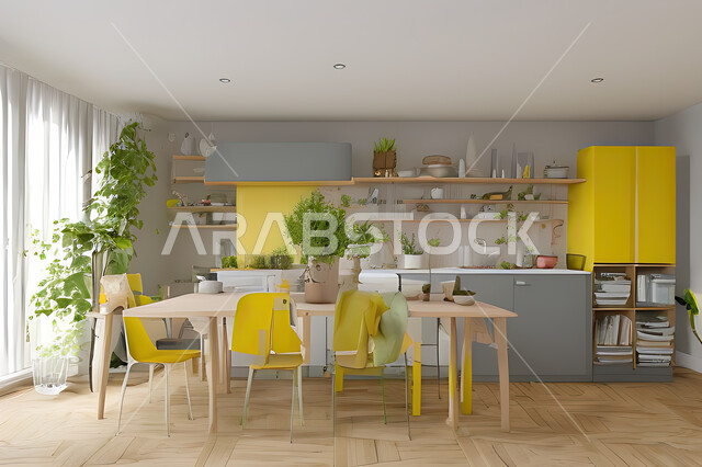 مطبخ بتصاميم عصرية فاخرة، تصاميم وديكورات داخلية، تصميم هندسي معماري حديث، شقق سكنية بتصاميم عصرية