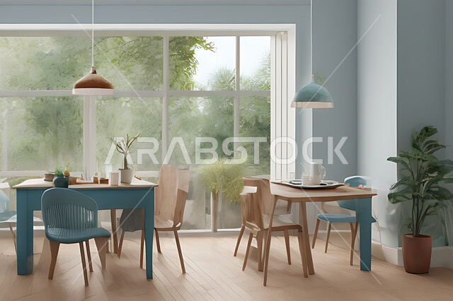 A living room with attractive modern designs, exquisite decorations, elegant home furnishings, luxurious modern designs, elegant residential apartments, tourist apartments, interior decoration