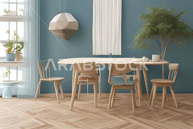 A living room with attractive modern designs, exquisite decorations, elegant home furnishings, luxurious modern designs, elegant residential apartments, tourist apartments, interior decoration