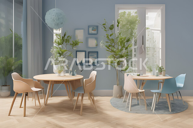 A living room with attractive modern designs, exquisite decorations, elegant home furnishings, luxurious modern designs, elegant residential apartments, tourist apartments, interior decoration