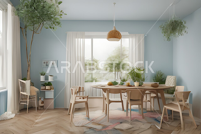 A living room with attractive modern designs, exquisite decorations, elegant home furnishings, luxurious modern designs, elegant residential apartments, tourist apartments, interior decoration