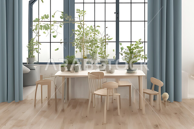 A living room with attractive modern designs, exquisite decorations, elegant home furnishings, luxurious modern designs, elegant residential apartments, tourist apartments, interior decoration