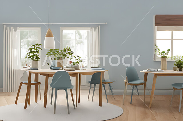 A living room with attractive modern designs, exquisite decorations, elegant home furnishings, luxurious modern designs, elegant residential apartments, tourist apartments, interior decoration