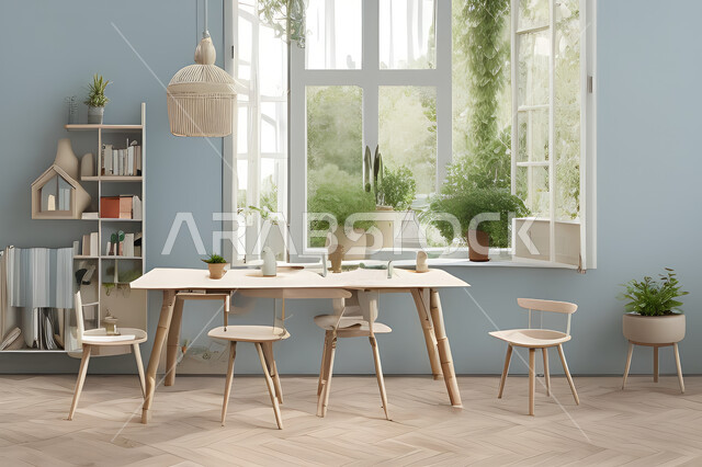 A living room with attractive modern designs, exquisite decorations, elegant home furnishings, luxurious modern designs, elegant residential apartments, tourist apartments, interior decoration