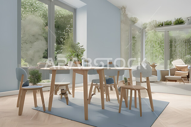 غرفة معيشة بتصاميم عصرية جذابة، ديكورات رائعة، أثاث منزلي راقي، تصاميم عصرية فاخرة، شقق سكنية راقية، شقق سكنية سياحية، ديكور داخلي