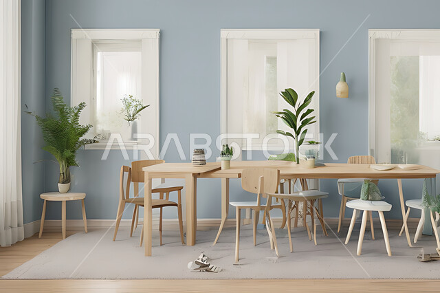 A living room with attractive modern designs, exquisite decorations, elegant home furnishings, luxurious modern designs, elegant residential apartments, tourist apartments, interior decoration