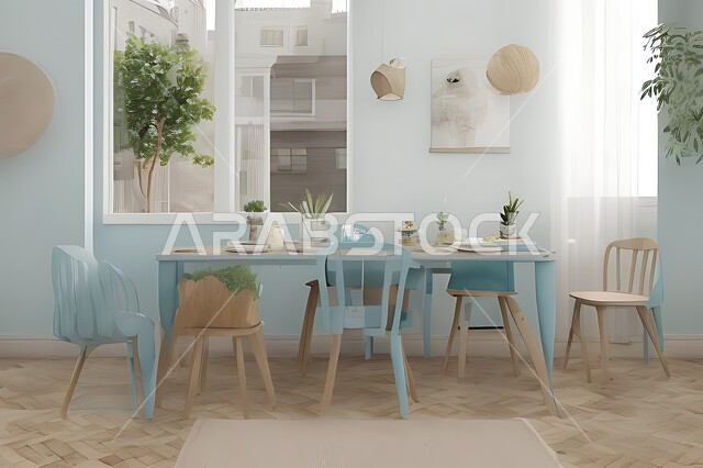 A living room with attractive modern designs, exquisite decorations, elegant home furnishings, luxurious modern designs, elegant residential apartments, tourist apartments, interior decoration