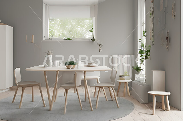 A living room with attractive modern designs, exquisite decorations, elegant home furnishings, luxurious modern designs, elegant residential apartments, tourist apartments, interior decoration