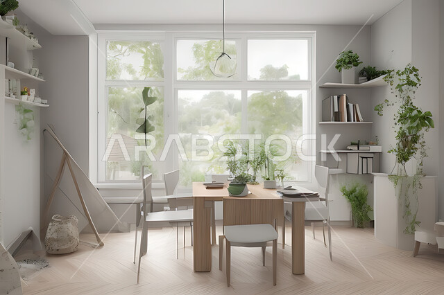 A living room with attractive modern designs, exquisite decorations, elegant home furnishings, luxurious modern designs, elegant residential apartments, tourist apartments, interior decoration