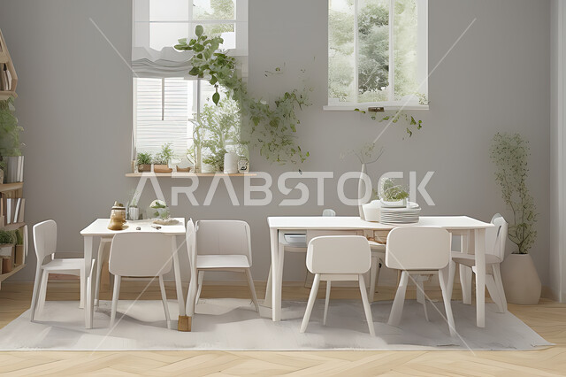 A living room with attractive modern designs, exquisite decorations, elegant home furnishings, luxurious modern designs, elegant residential apartments, tourist apartments, interior decoration