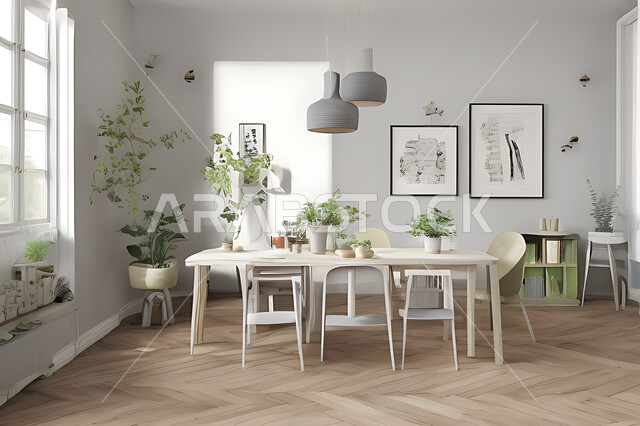 A living room with attractive modern designs, exquisite decorations, elegant home furnishings, luxurious modern designs, elegant residential apartments, tourist apartments, interior decoration