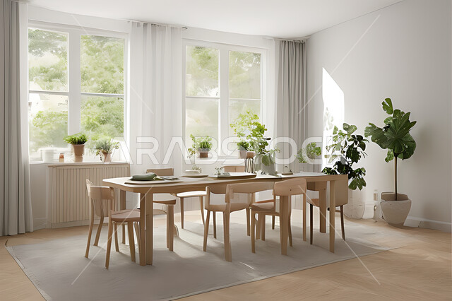 A living room with attractive modern designs, exquisite decorations, elegant home furnishings, luxurious modern designs, elegant residential apartments, tourist apartments, interior decoration