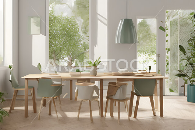 A living room with attractive modern designs, exquisite decorations, elegant home furnishings, luxurious modern designs, elegant residential apartments, tourist apartments, interior decoration