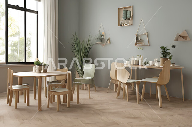 A living room with attractive modern designs, exquisite decorations, elegant home furnishings, luxurious modern designs, elegant residential apartments, tourist apartments, interior decoration