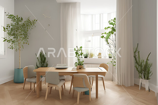 A living room with attractive modern designs, exquisite decorations, elegant home furnishings, luxurious modern designs, elegant residential apartments, tourist apartments, interior decoration